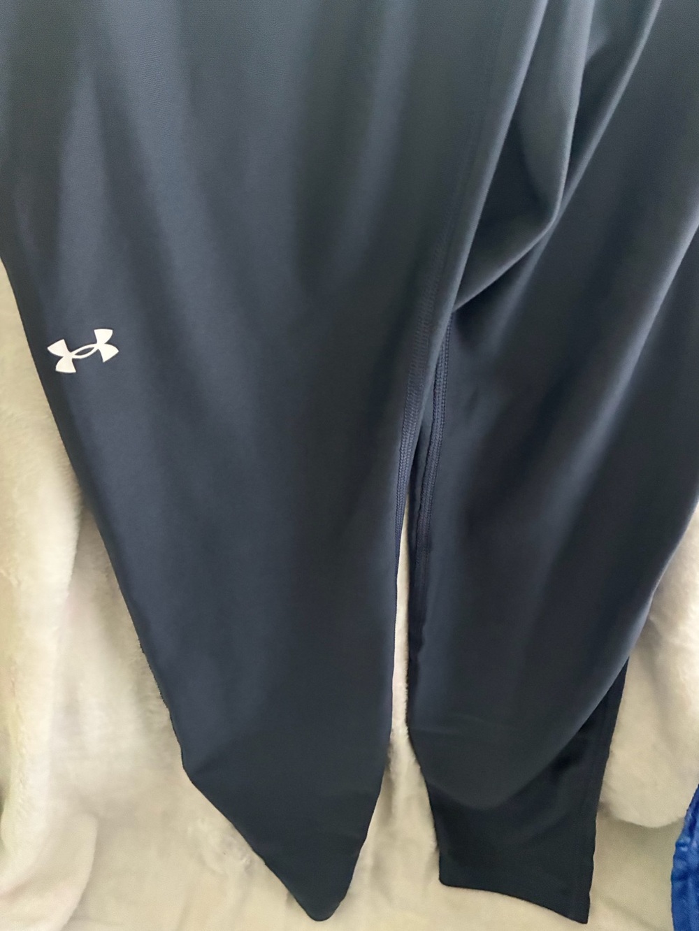 Under Armour Women's High-Rise Full-Length Compression Leggings - Navy Blue - Picture 2 of 8
